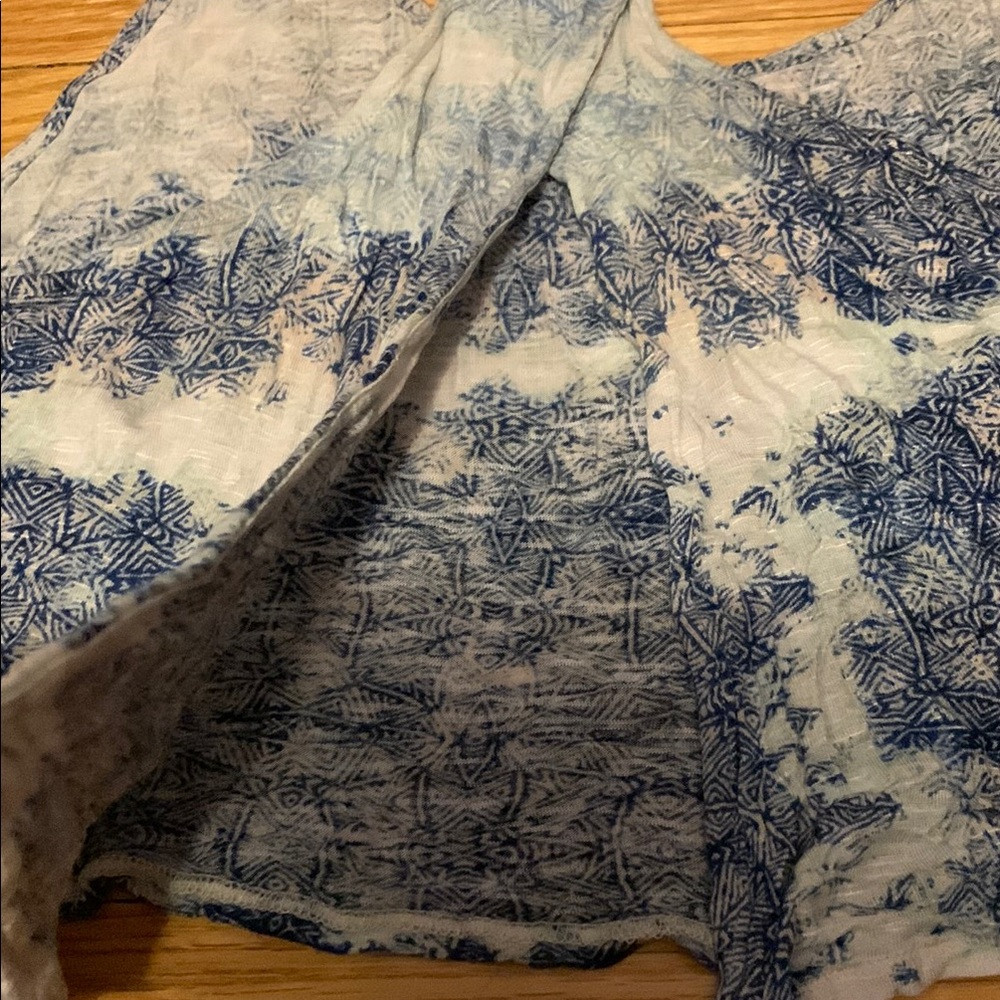 Blue Patterned Tank Top - Picture 4 of 5